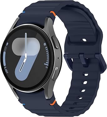 سلك سيليكون ناعم ومريح مقاس 20 مم لساعة Teknoft Samsung Galaxy Watch 7/6/5/4/FE Series (40 مم/44 مم)، وWatch 6/4 Classic (47 مم/43 مم/42 مم) وSamsung Watch 5 Pro (45 مم)