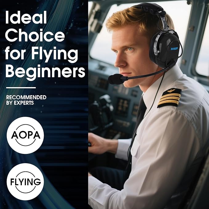 Auriculares de Aviación para Pilotos, Reducción de Ruido Pasiva 24dB miniatura 7