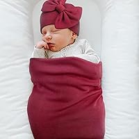 Vista 7 de DRESHOW BQUBO - Conjunto de guantes de algodón para recién nacido, manta cálida para bebé, saco de dormir para bebé, regalo de ducha