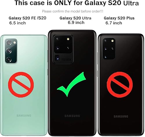 Miniatura 3 de J.west Funda para Galaxy S20 Ultra, funda de silicona suave con estampado de lámina fina translúcida para niñas y mujeres, diseño delgado, funda