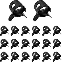 20 PCS Car Spring Band Type Clamps, 0.30" ID 8mm Auto Fuel Line Hose Spring Clip Replacement, Vacuum Hose Clamps Air Tube Fasteners for SUVs Sedans Trucks, Car Accessories