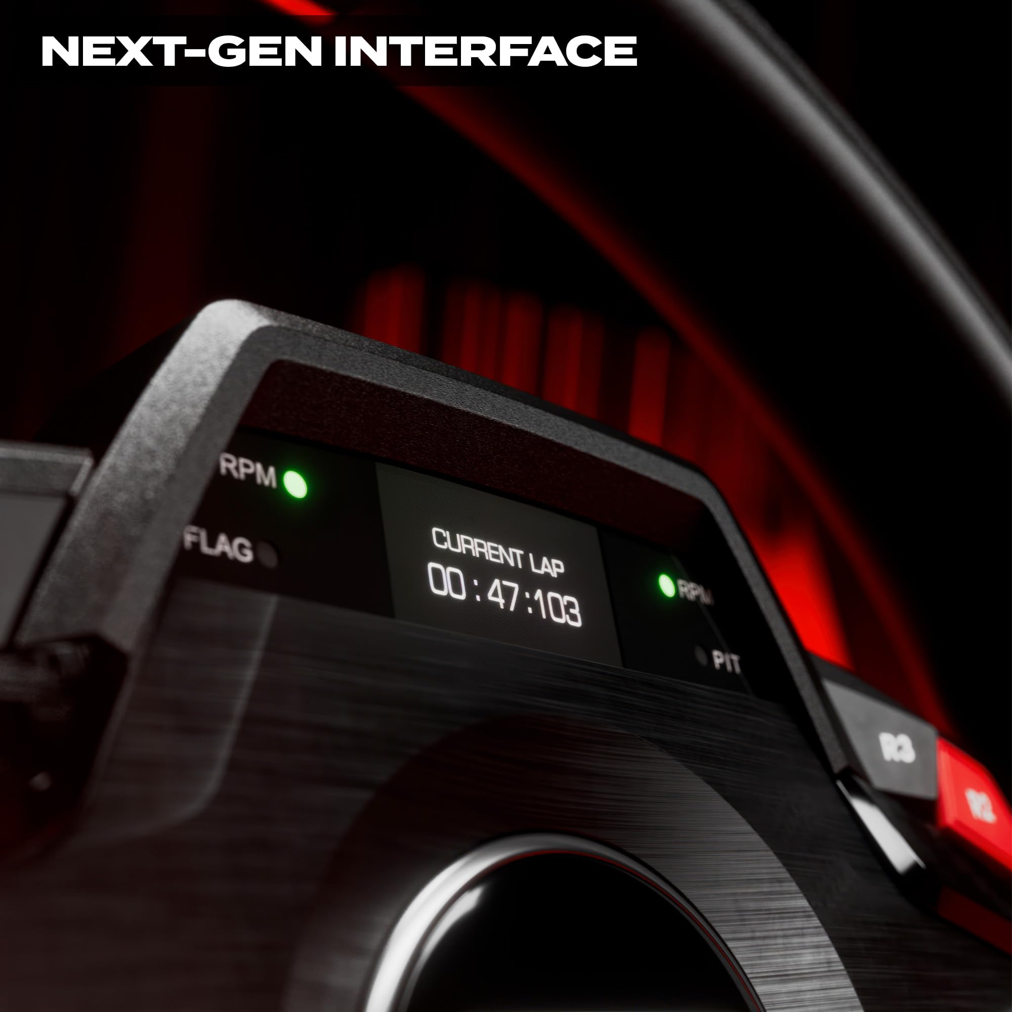 Thrustmaster T248R– Force Feedback Rennlenkrad mit interaktivem Dashboard-Display – Hybrid-Antrieb (3,1 Nm), Magnetische Schaltwippen, Inkl. T3PM Pedalset – Offiziell für PS5, PS4 & PC