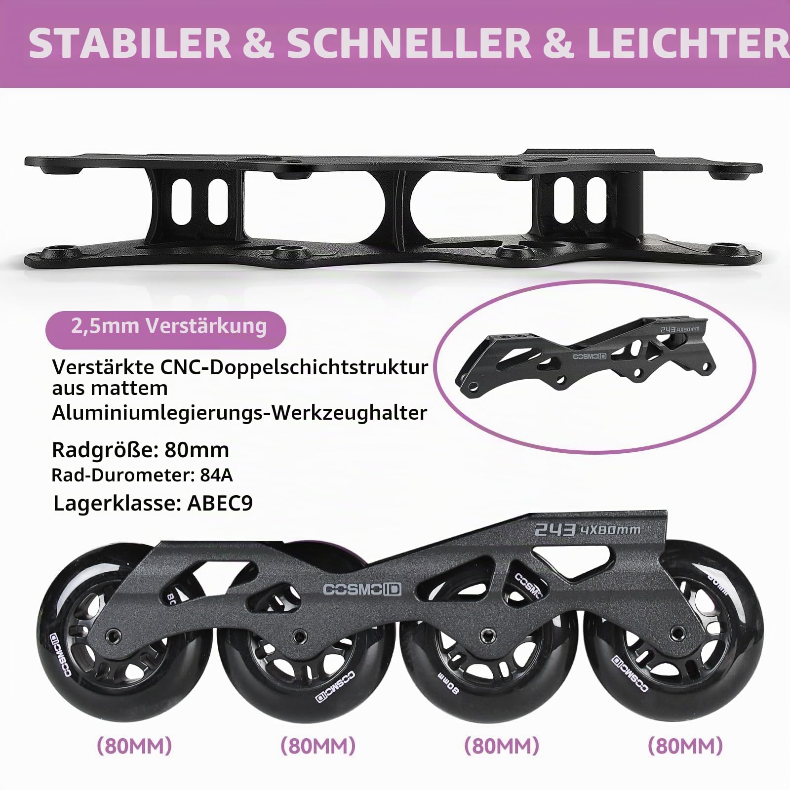 Inline Skates for Women Men, Roller Skate Blade Adult Male Female, Professional Fitness Roller Skates Blades for Unisex
