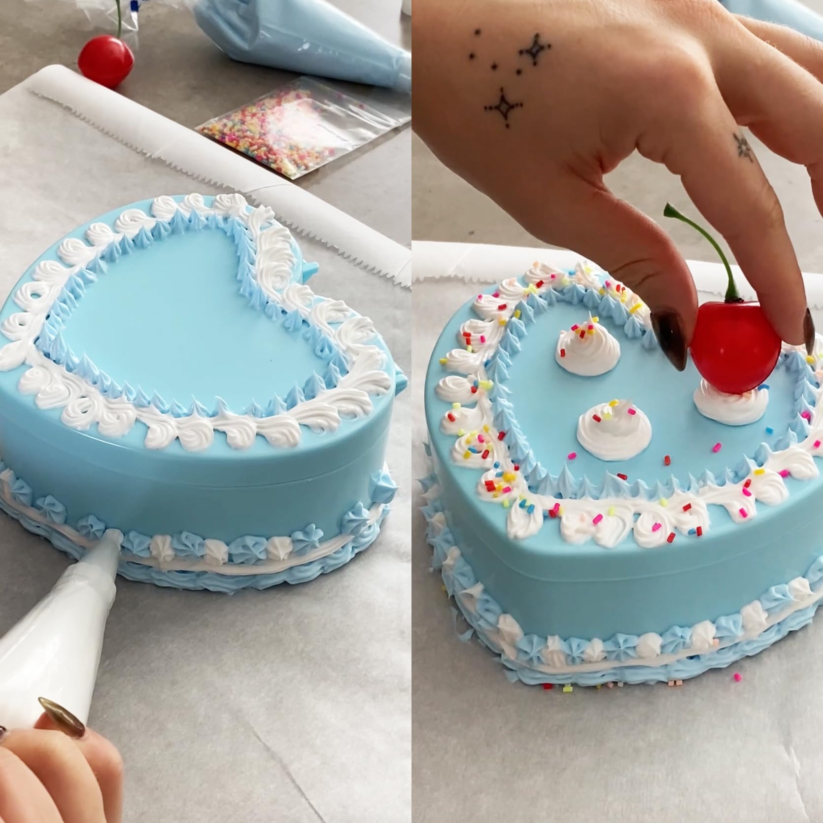 Amazon.com: Decoden Fake Cake Kit, Decorate a Heart Shaped Jewelry