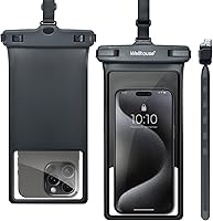 Vista 15 de Funda universal impermeable para teléfono con cordón para teléfono celular IP8X buceo al aire libre playa flotante bajo el agua hasta 7.0 pulgadas