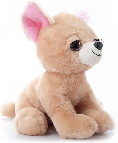 Miniatura 8 de The Petting Zoo, Lash'z Chihuahua Perro de peluche, regalos para niñas, juguete de peluche de 10 pulgadas