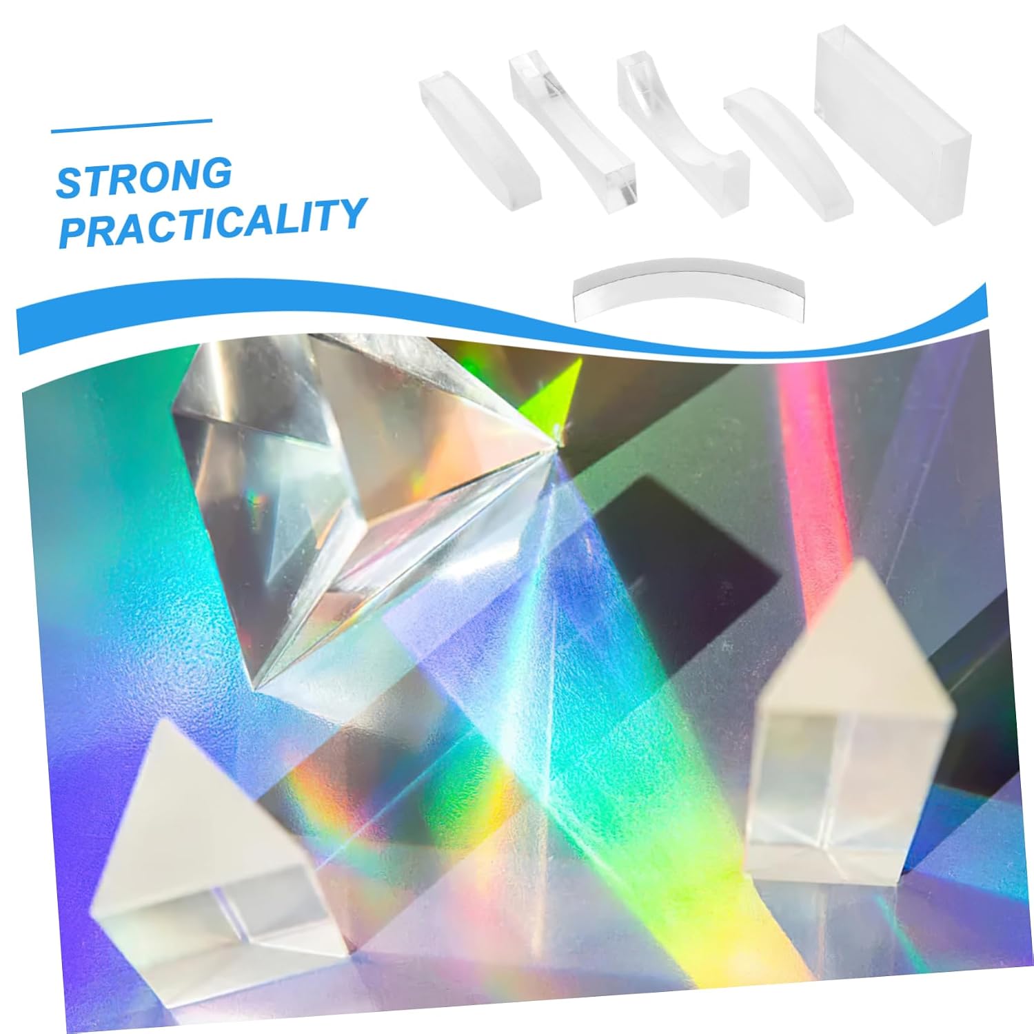 Physical Optical Lens Teaching Set for Middle School Science