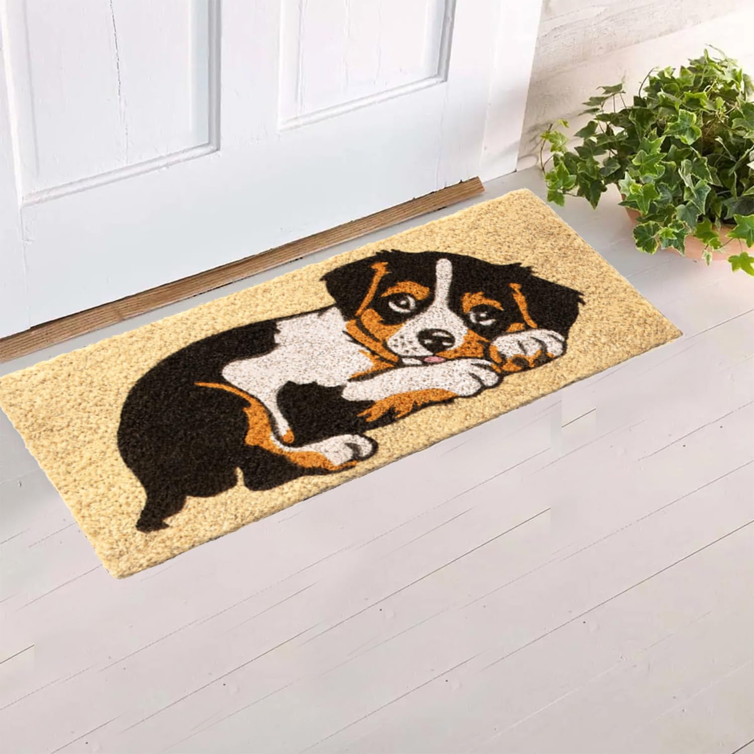 Paillasson d'entrée maison antidérapant Vulcano Parpyon petit tapis coco