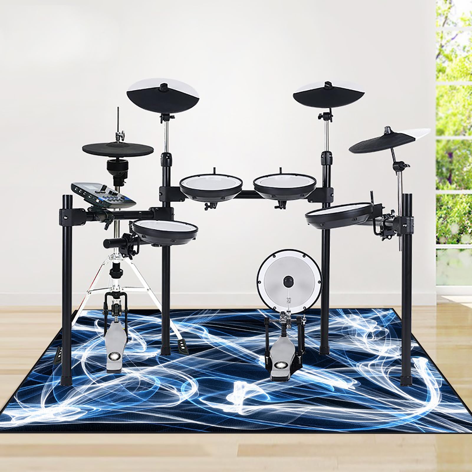 Tapis Batterie Tapis de Tambour, Tapis Acoustique Batterie 200 x 180 cm