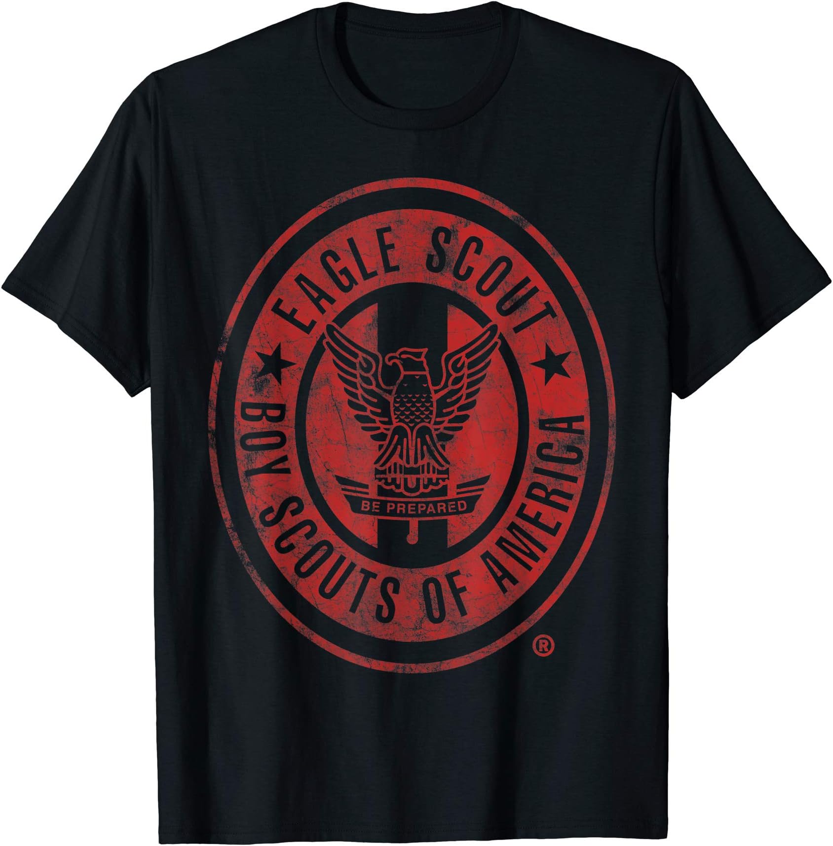 Scouting AmericaEagle Scout Vintage (Red Distressed) T-ShirtOEKO-TEX STANDARD 100