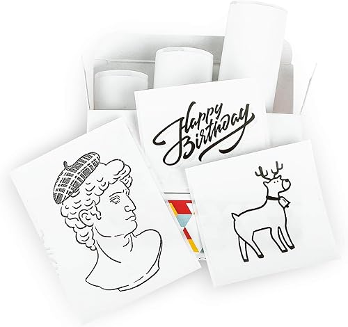 Miniatura 16 de Memoking T02/M02X/M02L Papel térmico púrpura/verde/naranja de 20 años adhesivo 50mmx3.5m para diario, fotos, textos, notas de estudio y más, 3