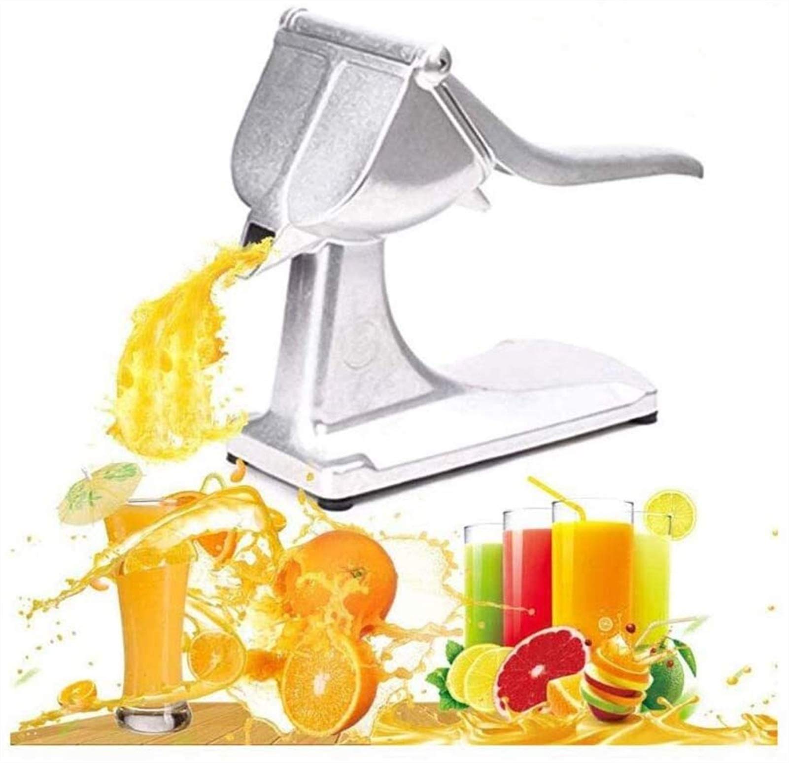 Aluminium Manuelle Hand Juicer, Frucht-Squeezer-Hochleistungs-Orange-Zitronen-Granatapfel-Saft-Dunstabzugs-Handpresse-Squeezer