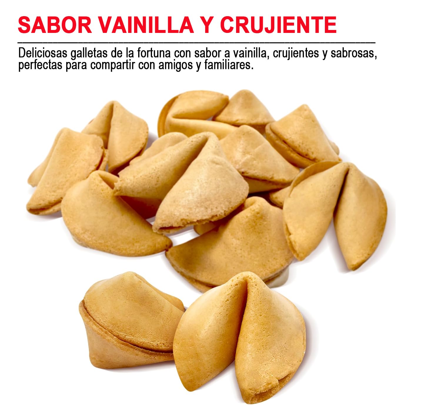 MiFan Fortuna Box - Biscotti della Fortuna Cinesi, Biglietti Profetici, Auguri in Italiano, Confezioni Varie, Sapore Vaniglia (60 Pezzi)