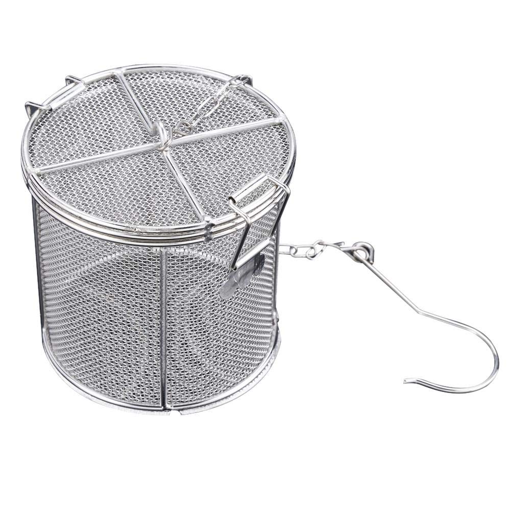 Stainless Steel Tea Strainer Soup Seasonings Separated Basket Filter(1010cm)