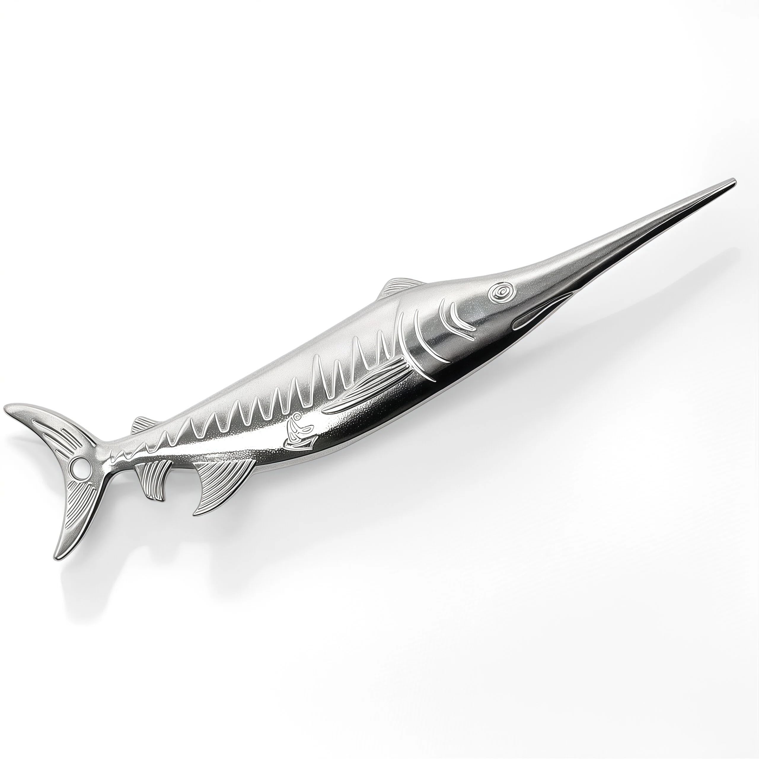 Multi-Purpose Stainless Steel Marlin Spike – Marlin Fish Replica Paracord Tool Beer Bottle Opener for Knotting Lacing and Rope Projects for Sailors Boaters DIY Users