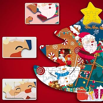 Amazon | Dazzcool クリスマスパズル 3 4 5 6歳の男の子と女の子