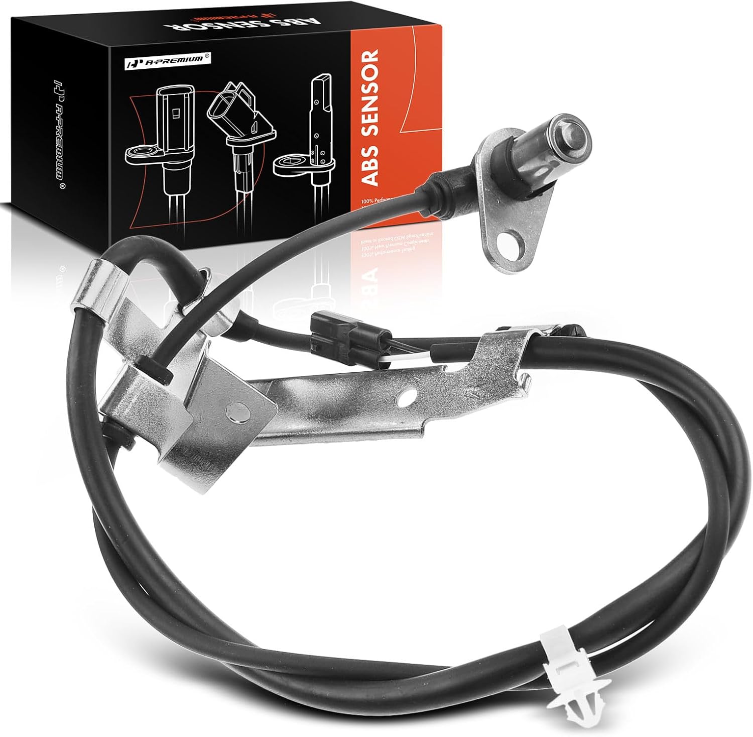 A-Premium ABS Wheel Speed Sensor Compatible with Suzuki Models - Grand Vitara 2001/2005, XL-7 2002-2006, Sport Utility - Front Right Passenger Side, Replace# 56210-52D00, 5621052D00