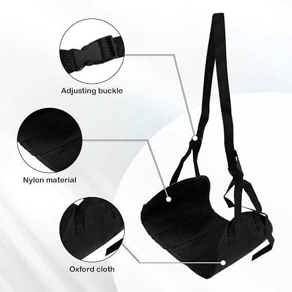 Foot Hammock for Plane Travel, Airplane Footrest Hammock with Extended Adjustment Strap, Portable Desk Foot Hammock to Relax Your Feet, Foot Sling Travel Essentials