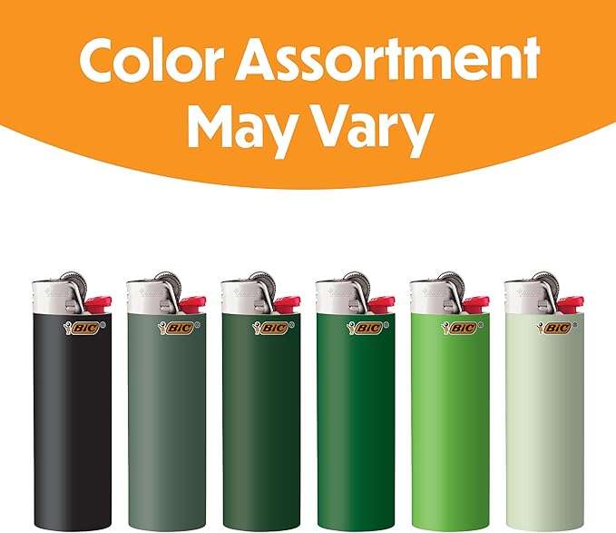 Encendedores BIC Maxi Pocket, Paquete de 12, Color Verde miniatura 2
