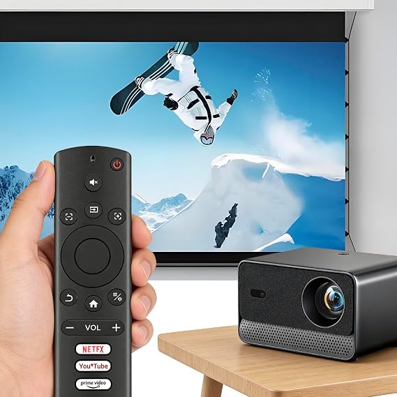 AWO Replacement Remote Control Compatible for Lisowod L03Pro,for Lisowod L61Pro,for ELEPHAS W1K,for ONOAYO ONO3,for HAPPRUN H11,for AURZEN Boom 3 F503 Mini Portable Movie Projectors