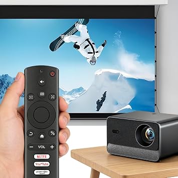 AWO Replacement Remote Control Compatible for Lisowod L03Pro,for Lisowod L61Pro,for ELEPHAS W1K,for ONOAYO ONO3,for HAPPRUN H11,for AURZEN Boom 3 F503 Mini Portable Movie Projectors