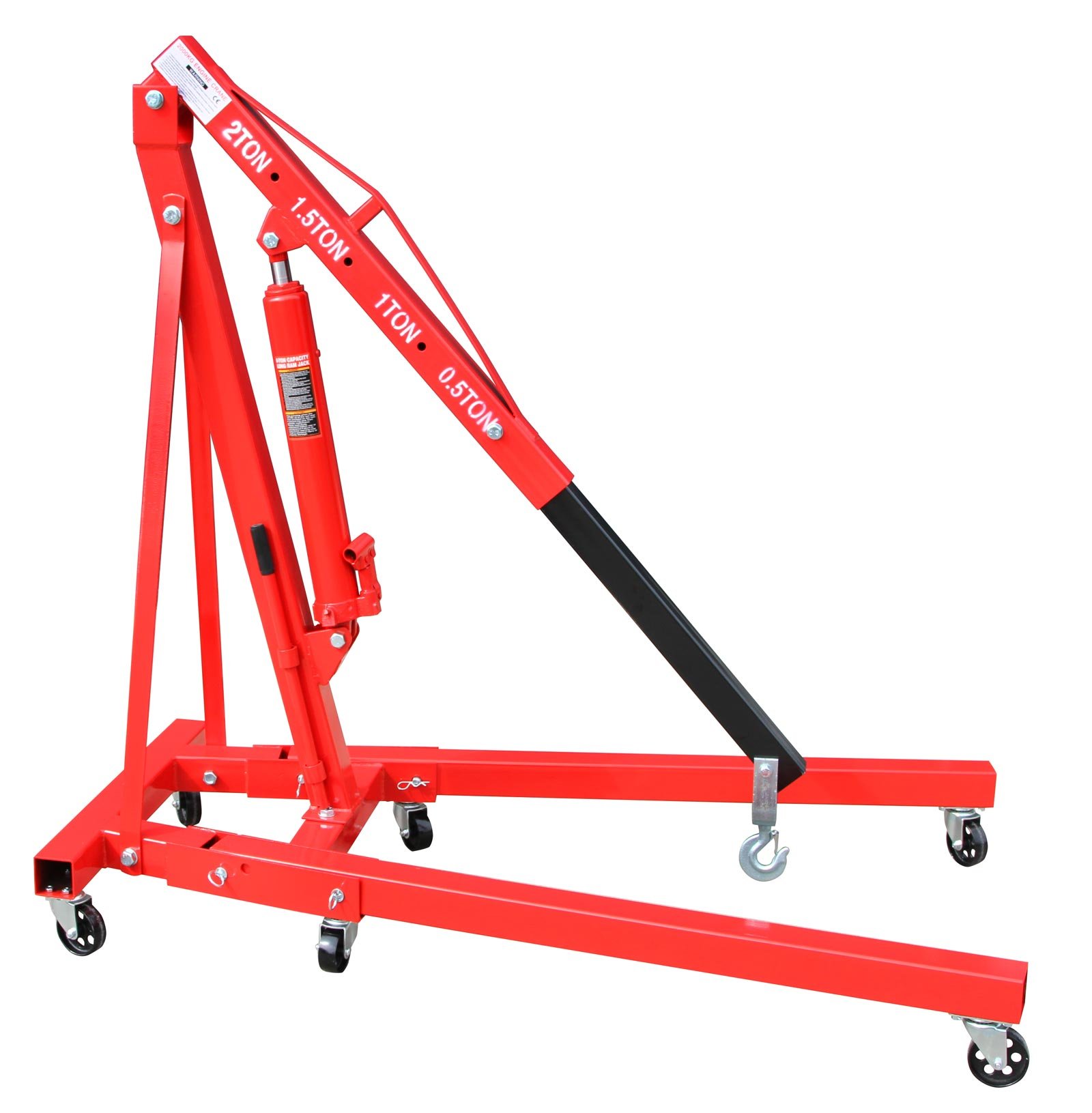 otgerlensker products Werkstattkran 2000 KG klappbarer Motorhalter Motorkran Motorheber Werkstatt Kran
