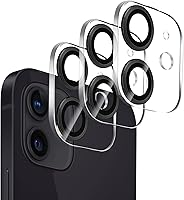 Vista 180 de 3 Pack Tempered Glass Camera Lens Protector for iPhone 12 6.1", Ultra HD, 9H Hardness, Anti-Scratch, Case Friendly, Easy to Install