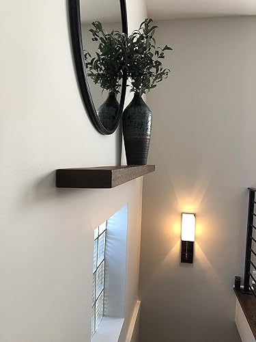 Miniatura 6 de Joel's Antiques - Estantes flotantes de madera de 42 pulgadas para pared, 42 x 6 x 2 pulgadas, hechos de madera natural, estantes de pared rústicos