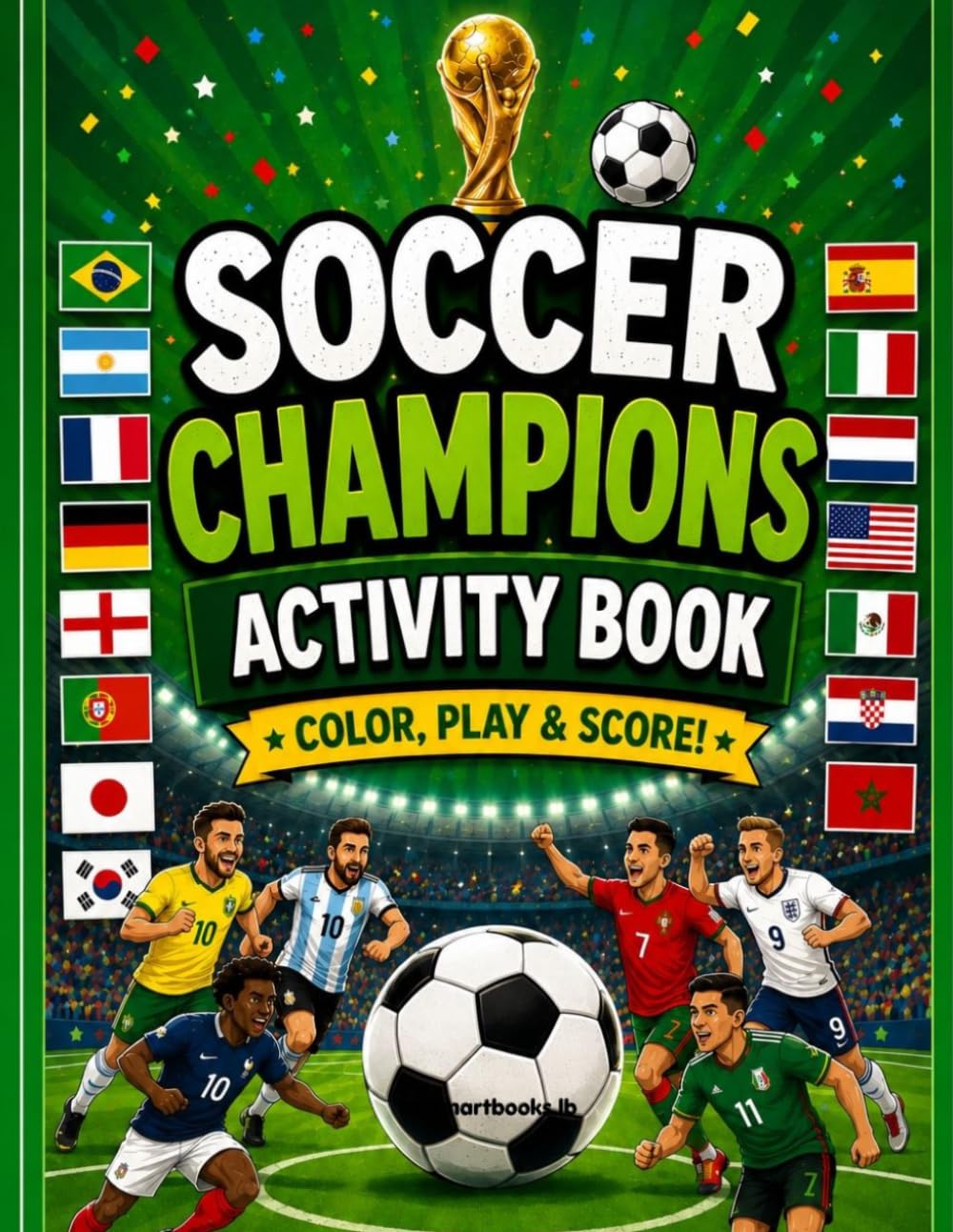 Soccer Champions: coloring and activities Book