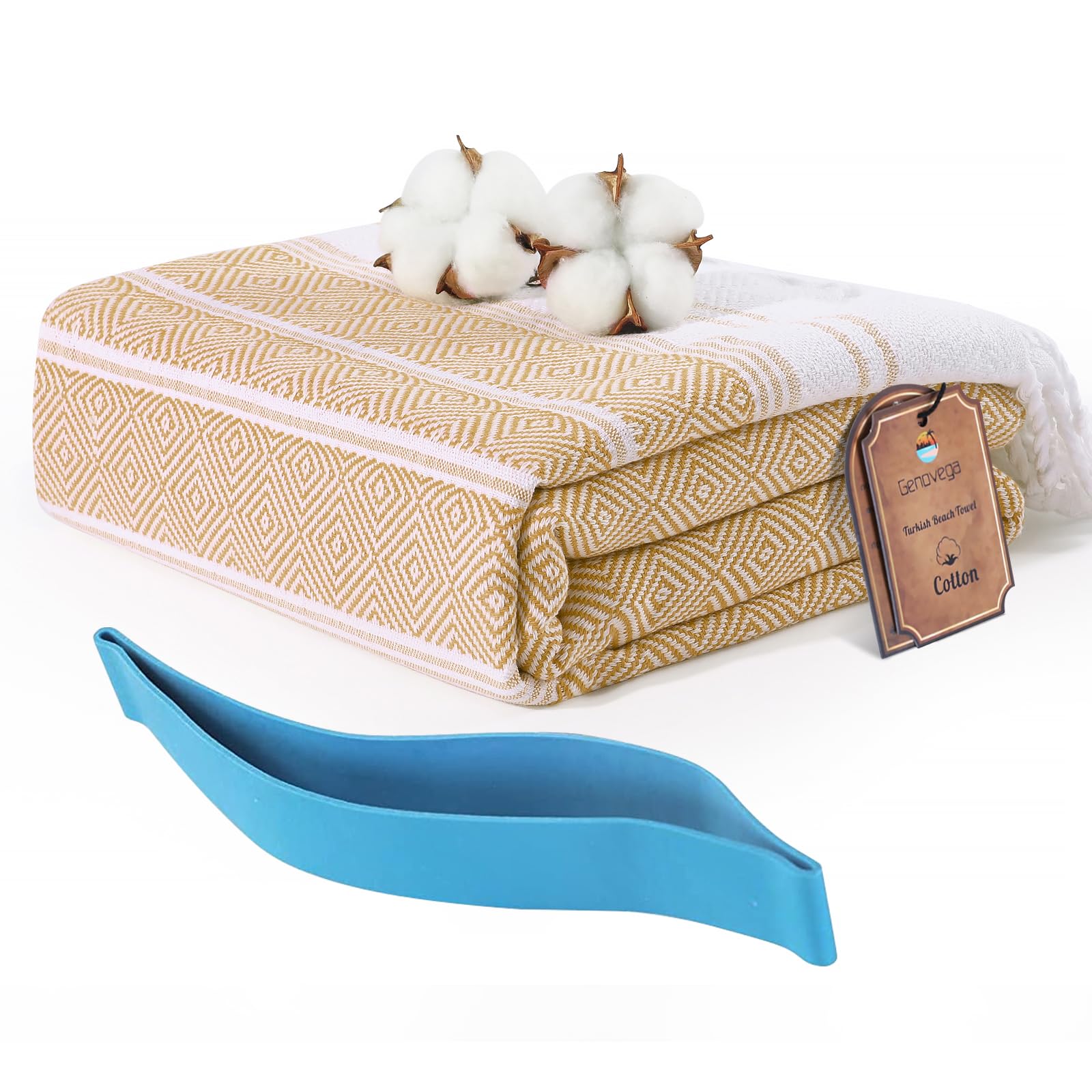 Genovega Turkish Bathroom Bath Towels Bulk Beach Pool Swim Towel Set Absorbent Quick Dry Extra Large Long Wide Multipack Adult Men Soft Cotton Luxury Hot Tub Spa Accessories