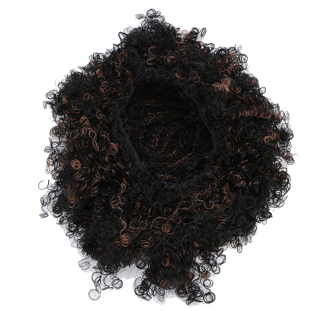 Dioche Hair Wig Short Curly Fashionable Women Hair Wig Accessories Soft Comfortable Simple Family DIY Fun Party Cosplay Salons