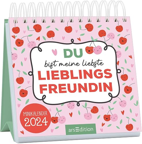 Mini Monthly Calendar "Du bist meine Lieblingsfreundin" 2024: Magical Monthly Calendar in Mini Format for All Best Friends