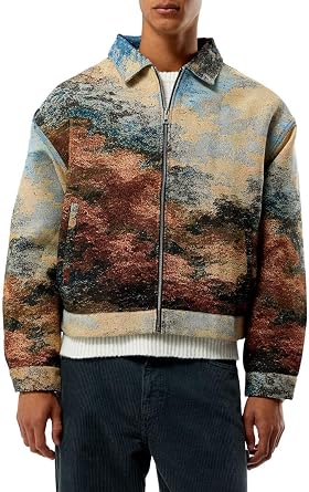 PacSun Mens Voice Divine Jacquard Gas Jacket