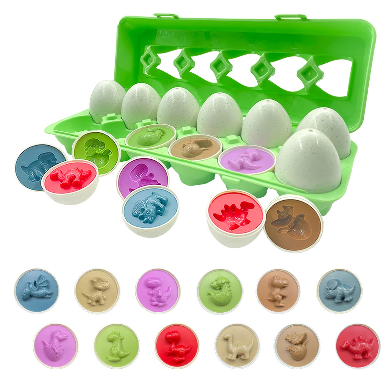 Dinosaur Egg Toys for 1 2 3 Year Old Boys Girls Kids Toddler Baby Toys Gift for 1 2 Year Old Montessori Preschool Puzzle Sensory Toys Gifts for 1 2 3 Year Old Babies Boys Girl Birthday