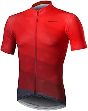 BERGRISAR Short Sleeve Cycling Jersey Men's Cycling Jersey with Zip Pockets Jerseys for MTB Mountain Bike