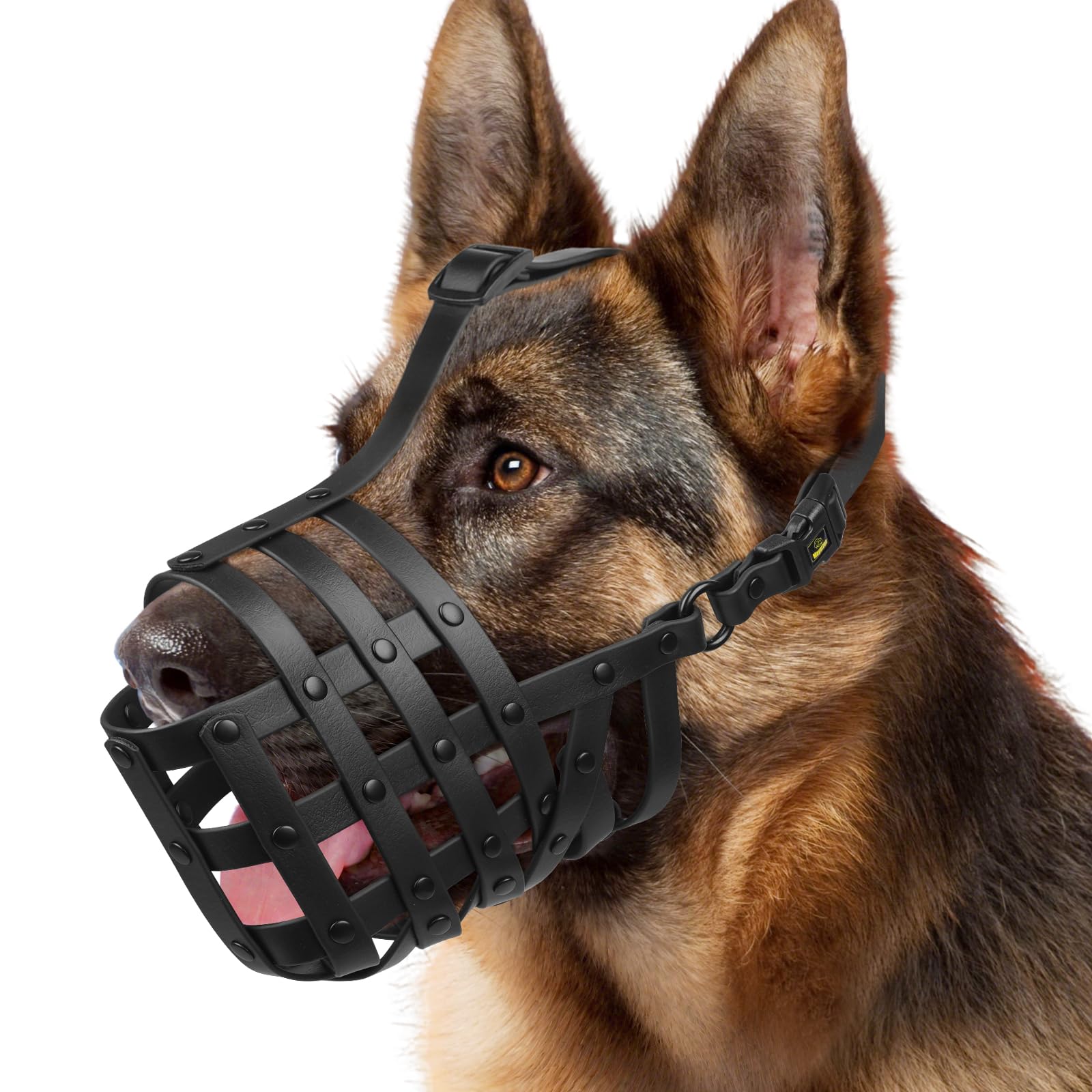 Mayerzon Dog Muzzle for Medium Large Dogs, Humane Basket Muzzle