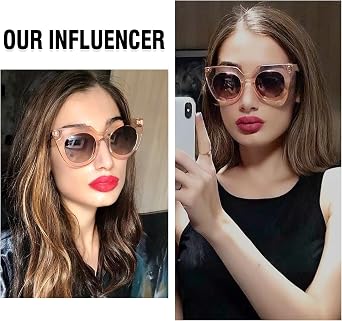 DUCO Oversized Cat Eye Sunglasses for Women Trendy Sunglasses 1201