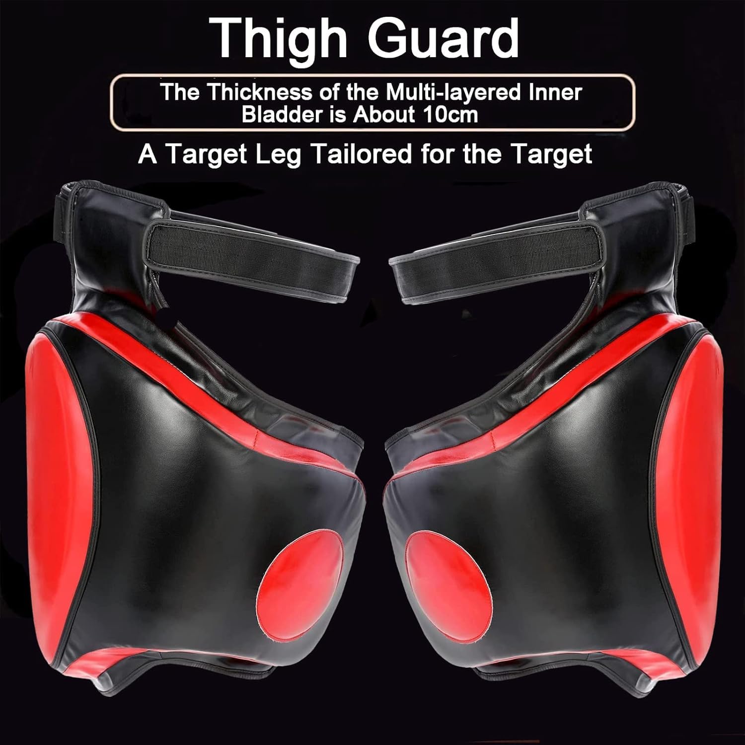 Protezioni Sportive per Cosce, Protezioni per Cosce Sportive MMA, Gambe per Calci con Cuscinetti per Cosce, Attrezzature per L'allenamento con Colpi Pesanti per MMA, UFC, Taekwondo, Muay TH