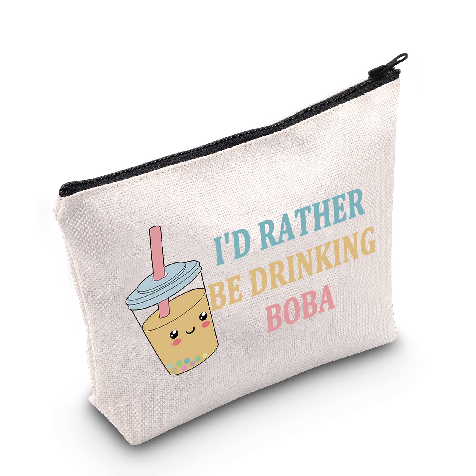LEVLO Boba Tea Kosmetiktasche - Kawaii Design, Mit Reißverschluss, 23x17 Cm, Perfektes Geschenk Für Teeliebhaber