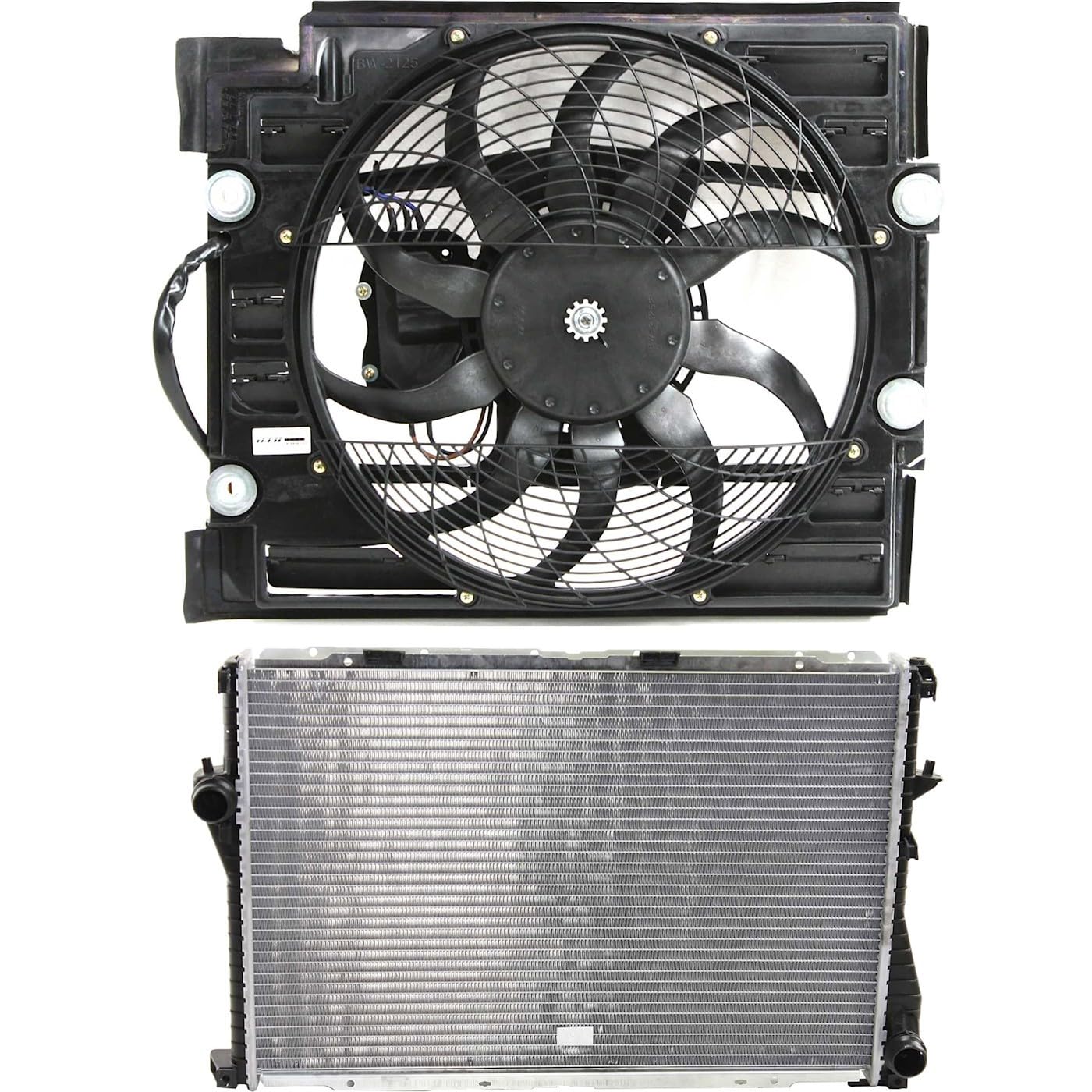 Replacement Cooling Fan Assembly Kit fits BMW 540i 4.4L V8