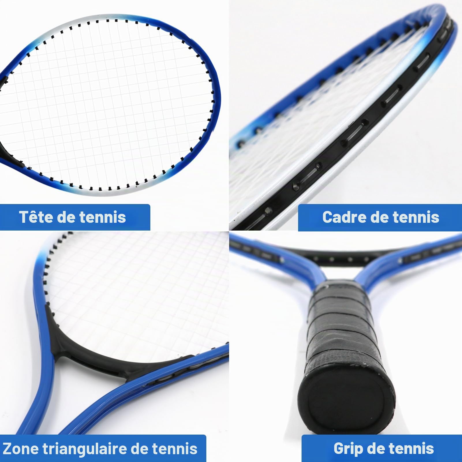 Lifup Raquettes de Tennis pour 2 Joueurs, pour Enfants de 5-9 Ans, Raquettes de Tennis avec Sac de Tennis