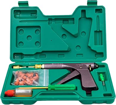 Motorcycle tire Repair kit, tubeless tire Repair Tool, tire Repair Mushroom Plug Vacuum tire Repair Gun Set