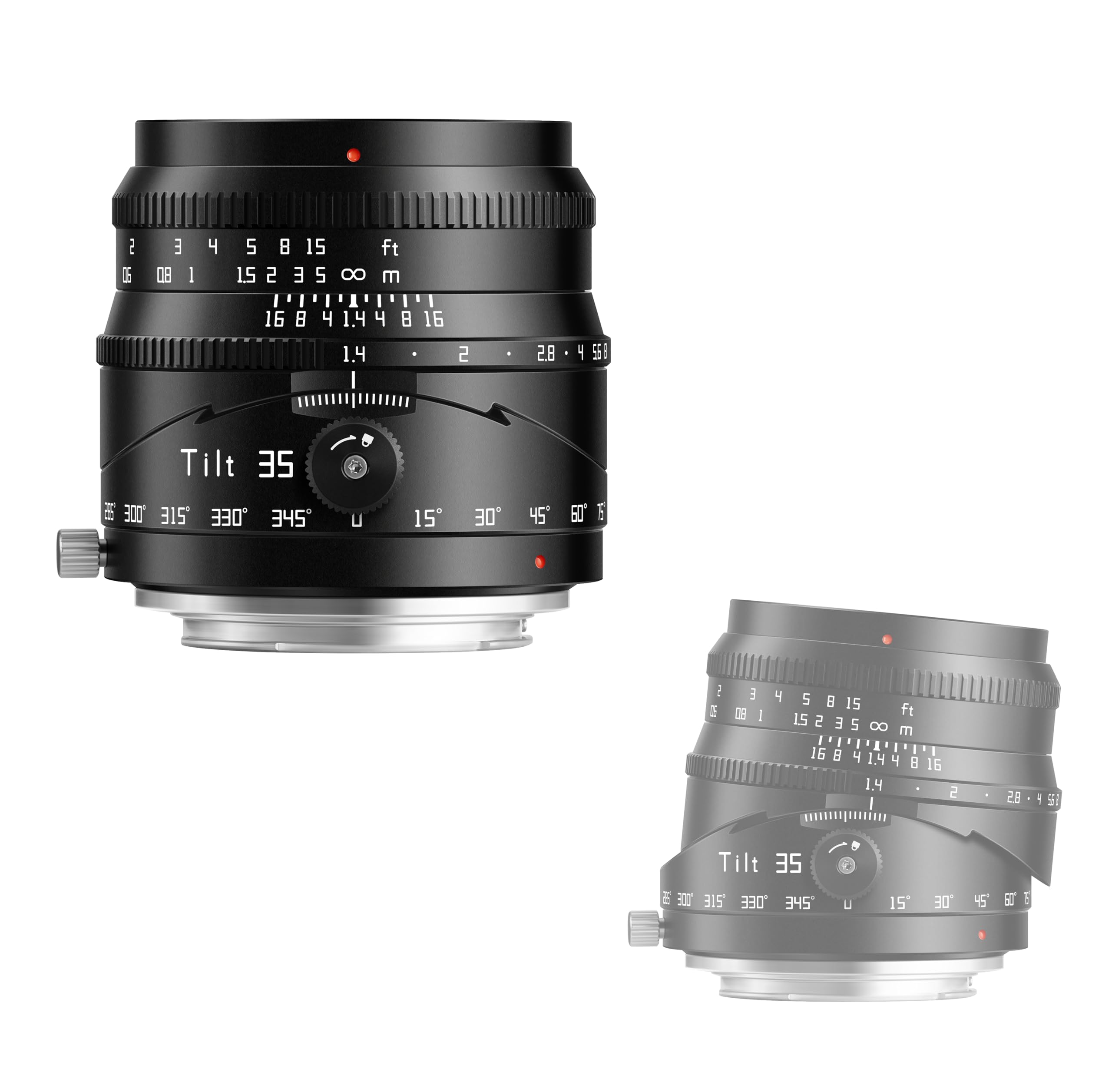 TTArtisan 35mm TILT F1.4 APS-C Metal Bodied Lens Compatible with Canon EOS-RF Mount - Black