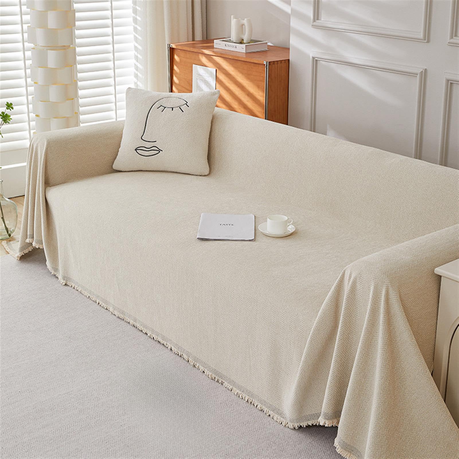 Housse de canapé en chenille pour sublimer votre canapé-lit
