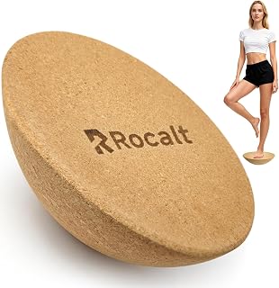 Rocalt Half Ball Balance Trainer, 11.8” Cork Wobble Board