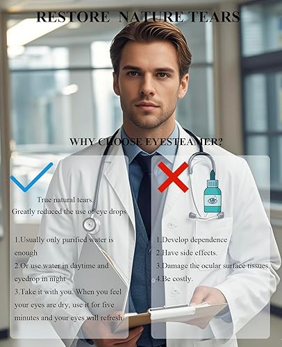 Miniatura 6 de LIZICH Rociador de niebla de ojos nano calentado, vaporizador de ojos portátil con compresión cálida y calor húmedo para aliviar los ojos secos y el