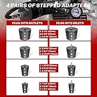 Vista 6 de Kit de prueba de fugas de turbo Boost de BILITOOLS, kit de prueba de fugas del sistema turbo de 10 piezas con abrazaderas de manguera T-Bolt