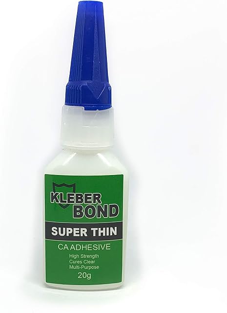 Kleber Bond - CA Adhesive - Super Thin - High Strength Glue - Dries Clear - Multi Purpose - 20g