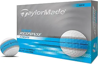 テーラーメイド(TAYLOR MADE) ゴルフボール TMJ25 Tour Resp Stripe NEON YLW JPN dz ツアーレスポンス ストライプ