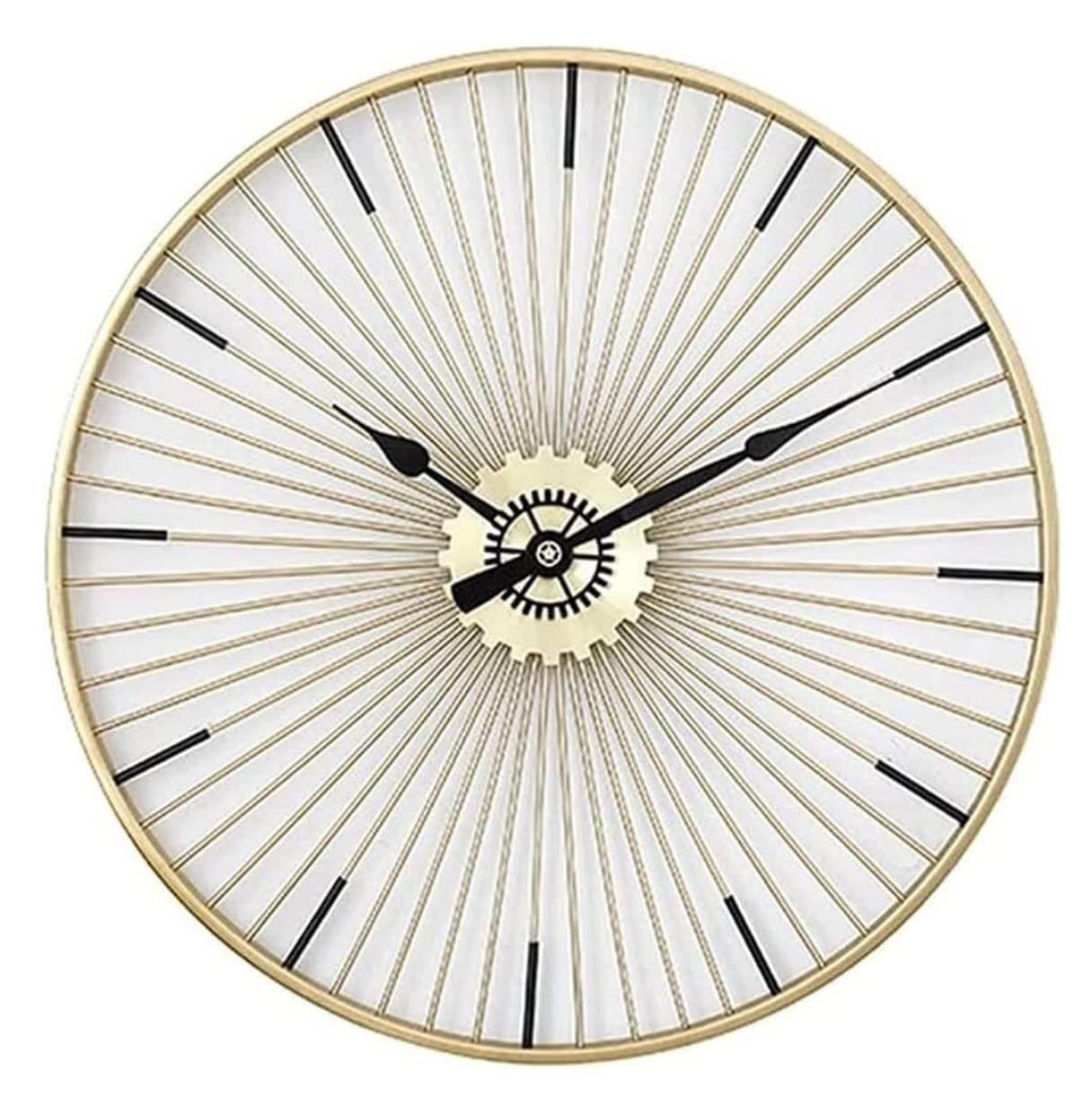 KRXSOBNV wall clock, Large Iron Living Room Clock Simple Creative Hanging Bedroom Decoration Wall Clocks for